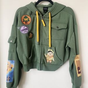 Stellah Green Kids Hoodie with Patches